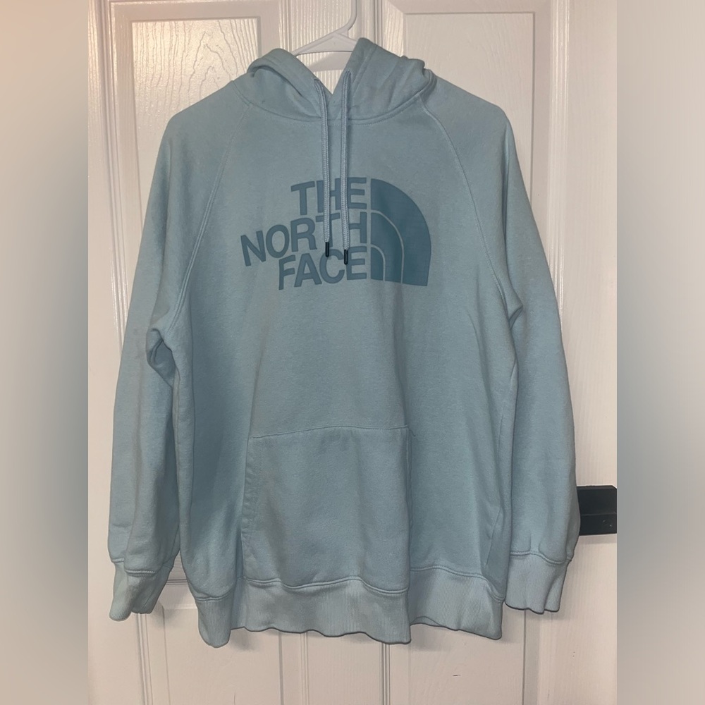 North Face Sweater Womens Adult Large BlueOutdoor Hoodie Sweatshirt